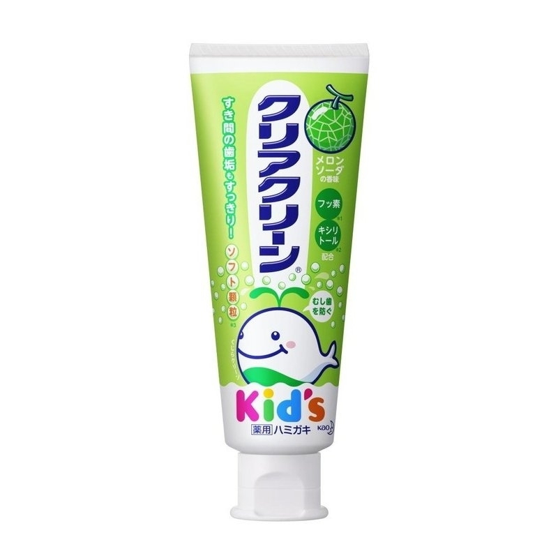 日本 花王 KAO 防蛀牙可兒童牙膏 哈蜜瓜味 70g 