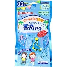 日本金鳥KINCHO多造型驅蚊蟲環-果香（Blue）30個入