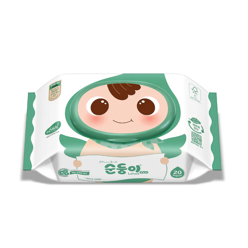 韓國 順順兒 頂級無香嬰兒濕紙巾 20'S