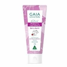 澳洲GAIA 天然可吞食謢齒牙膏 - 雜莓味-50g 6月+