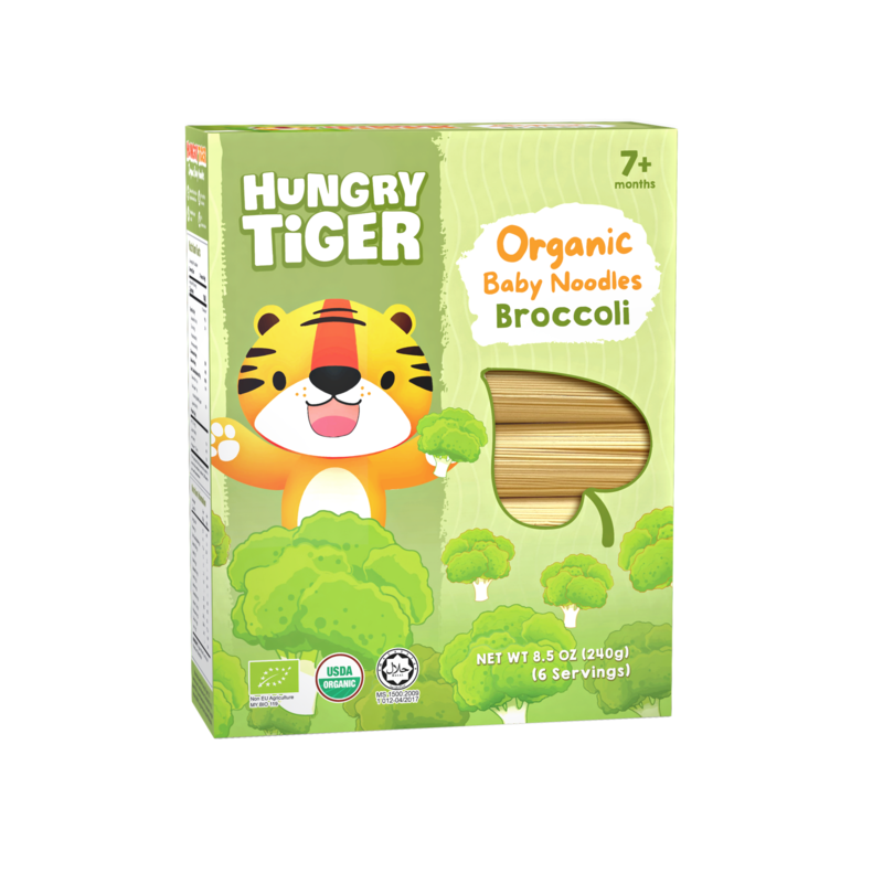 Hungry Tiger 有機BB面 7個月起 西蘭花味