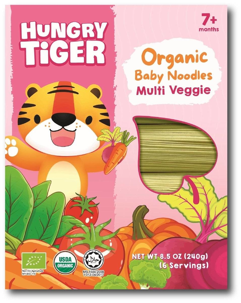Hungry Tiger 有機BB面 7個月 多種蔬菜味