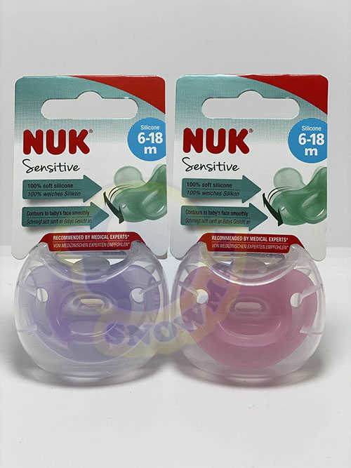 德國 NUK 全矽膠安撫 奶咀嘴連消毒盒 6-18月(1入) #VIP會員9折