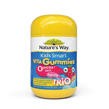 澳洲 Nature's Way Vita Gummies 奧米加3 DHA 魚油 60粒裝