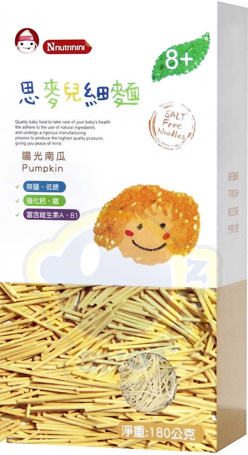 台灣 脆妮妮 無添加  思麥兒 陽光南瓜細麵 8月+
