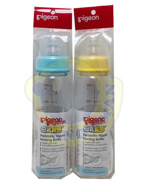 日本 PIGEON 標準口母乳實感 玻璃奶瓶 240ml (港版行貨)