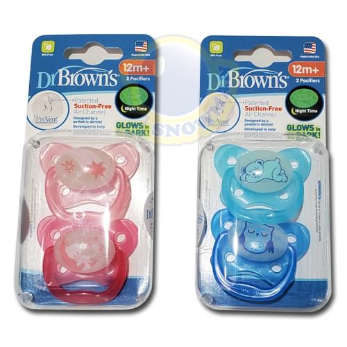 Dr. Brown’s 減壓安撫動物奶咀 2 個裝 12m+(夜光)