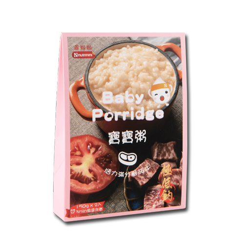 台灣 脆妮妮 活力滿分蕃茄牛肉寶寶粥 7月+ 150g x 2pks