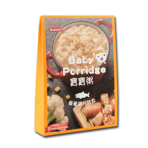 台灣 脆妮妮 營養滿分鮭魚寶寶粥 7月+ 150g x 2pks