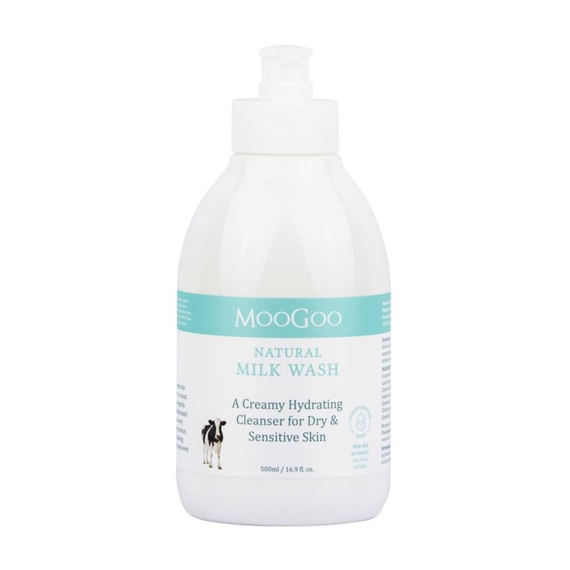 澳洲 MOOGOO 牛奶輕柔潔膚乳 500ml  (乾燥肌推薦沐浴)