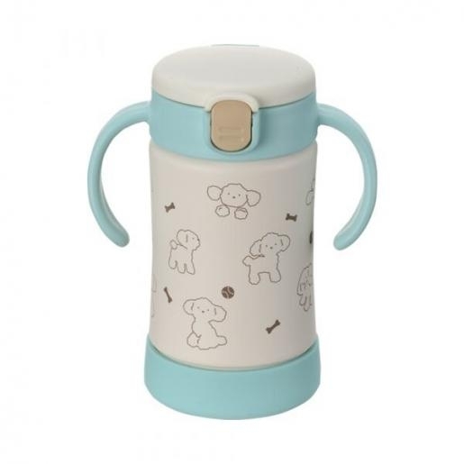 日本 Richell - 飲管保溫水杯 (小狗) 300ML 7月+ VIP會員9折