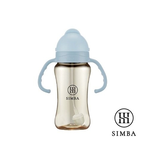 臺灣 SIMBA 小獅王 PPSU自動把手滑蓋飲管杯 (藍色) 6月+ VIP會員9折