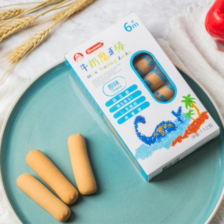 台灣 脆妮妮 無添加 原味牛奶磨牙餅 6+   VIP會員8折