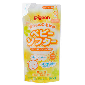 日本 PIGEON 寶寶衣物柔順劑 (補充裝) 500ML