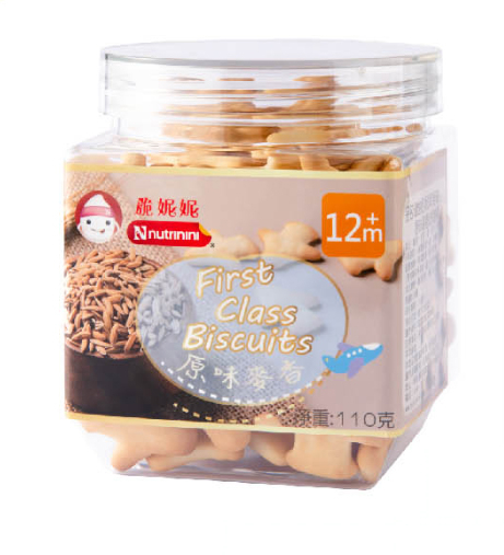 台灣 脆妮妮 無添加 頭等艙 原味麥香幼兒餅乾 12月+