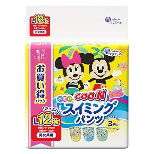 日本 GOON 大王 紙泳褲 男女共用 (12條裝) L碼