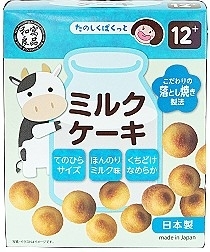 日本 良品 12個月起 牛奶脆餅40g