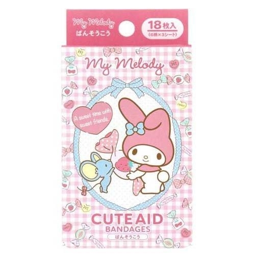 日本SANRIO MY MELODY Cute Aid藥用膠布 18片