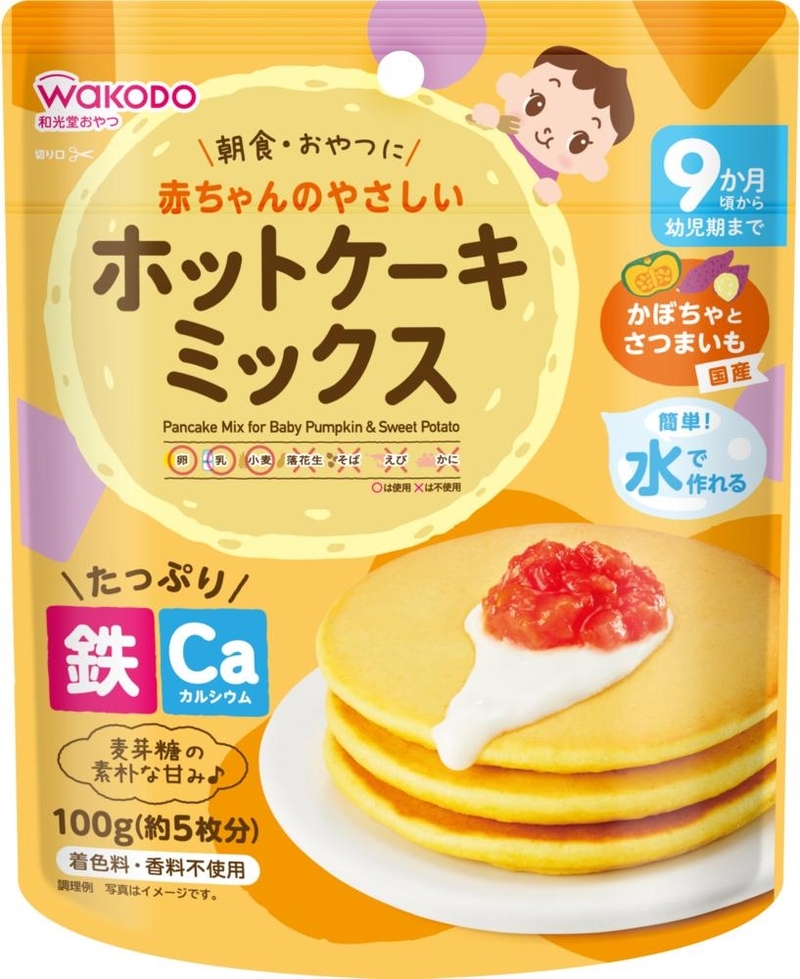 日本 Wakodo 和光堂 班戟粉(南瓜蕃薯味) 100g 9月+