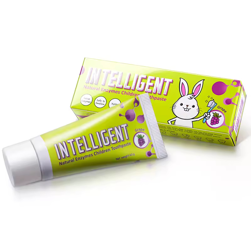 Intelligent因特力淨兒童酵素牙膏/提子/40g