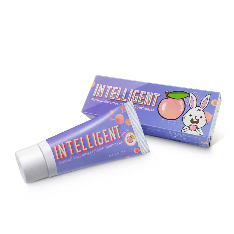 Intelligent因特力淨兒童酵素牙膏/水蜜桃/40g