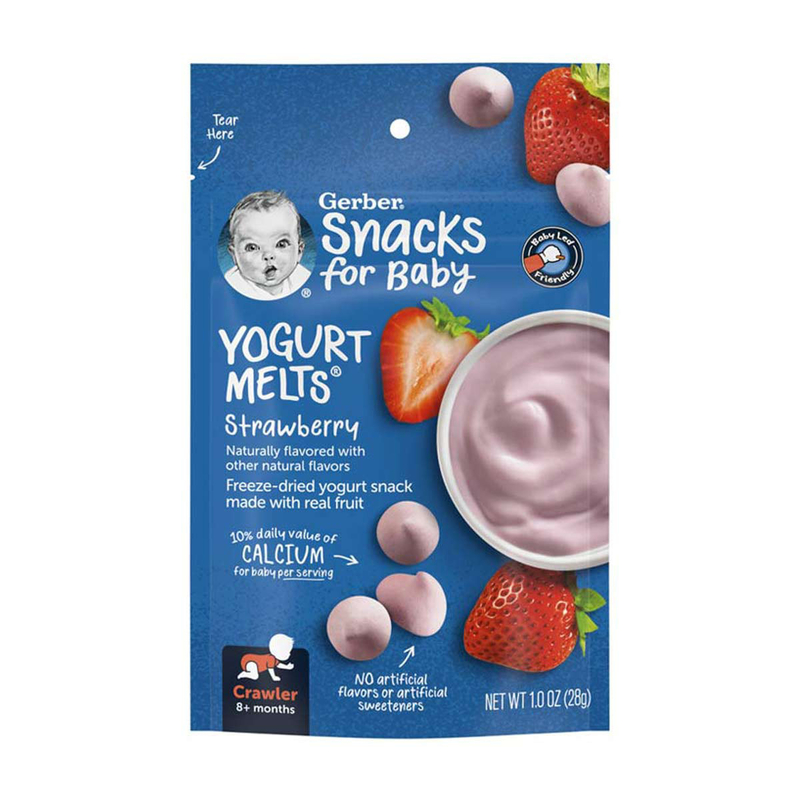 美國Gerber嘉寶乳酪溶豆 士多啤梨味 8個月+
