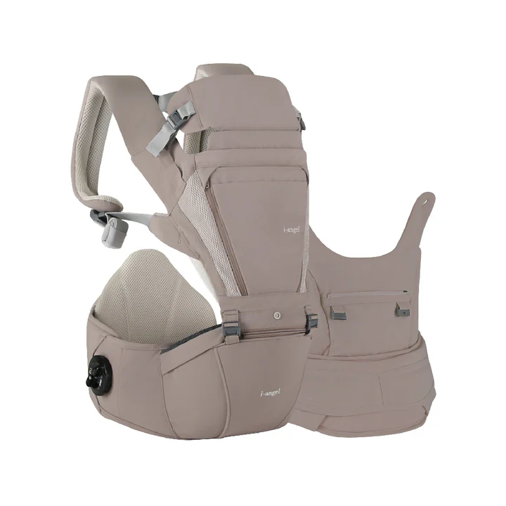 i-angel Dr. Dial Plus All-in-one 腰櫈揹帶 - 奶茶啡  (1年香港原廠保養 . 下單後7天內送貨到家)