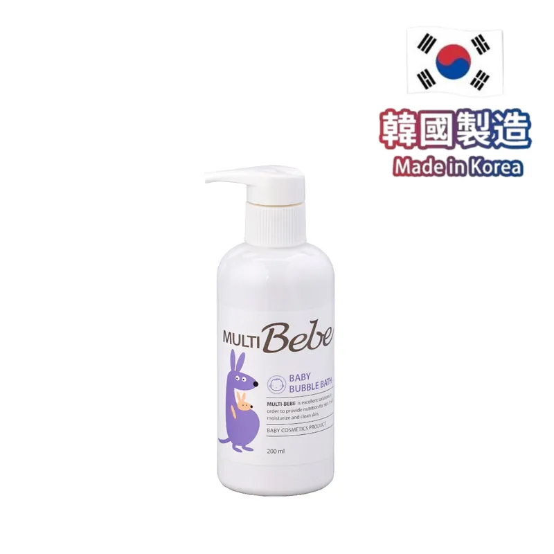 韓國 Multibebe 嬰幼兒泡泡浴液 200ml