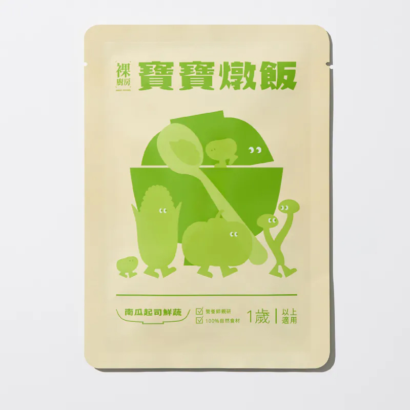 台灣 裸廚房 南瓜起司鮮蔬寶寶燉飯（奶素） 150g 1歲起  #VIP會員9折