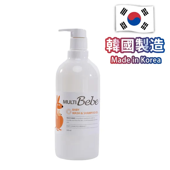 韓國 Multibebe 嬰幼兒洗髮沐浴露 500ml