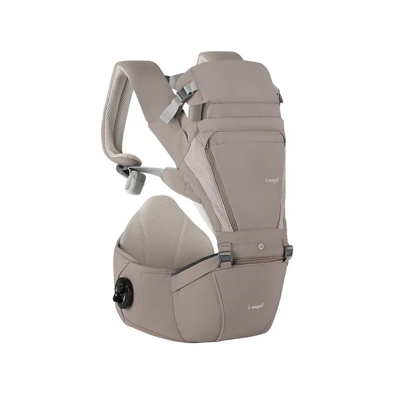 i-angel Dr. Dial Plus 2合1 腰櫈揹帶 - 奶茶啡 (1年香港原廠保養 . 下單後7天內送貨到家)