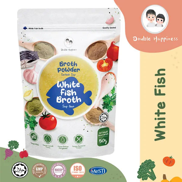 新加坡 Double Happiness 囍麥高湯粉 - 深海白魚 50g 1歲半起 #會員9折