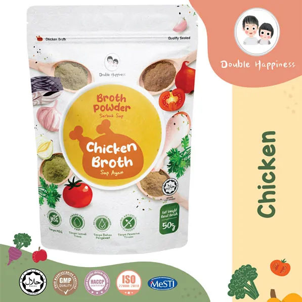 新加坡 Double Happiness 囍麥高湯粉 - 雞肉 50g 1歲半起 #會員9折