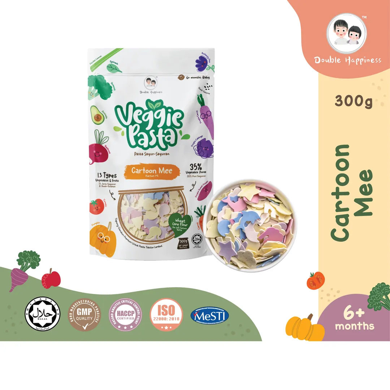新加坡 Double Happiness 囍麥卡通麵 300g 7個月起 #會員9折