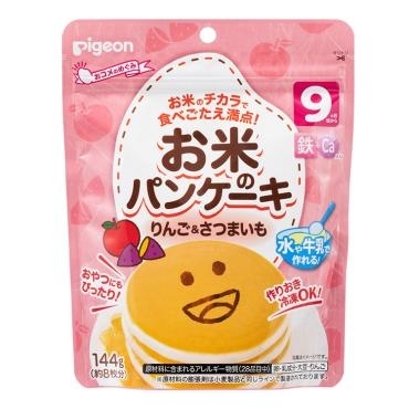 日本 PIGEON 班戟粉(蘋果蕃薯味) 144g 9月+