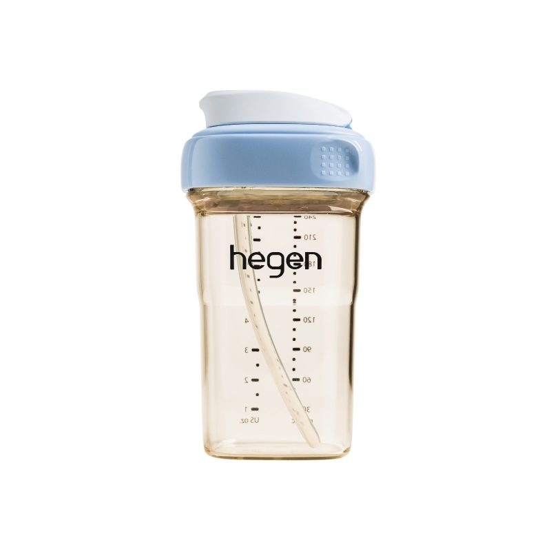 Hegen - PCTO™ PPSU方圓型寬口飲管杯 240ml / 8oz (粉色)  #會員9折