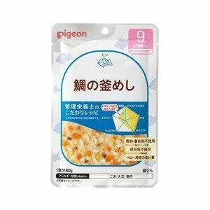 日本 PIGEON  幼兒飯(鯛魚釜) 80g 9月+ VIP會員9折