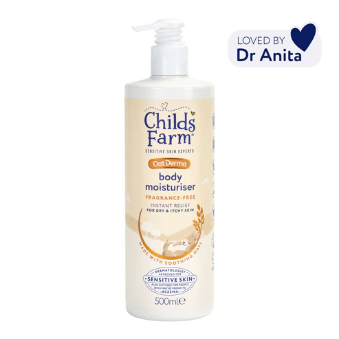 英國 Child's Farm 天然燕麥無味特潤潤膚霜 500ML  #VIP會員9折