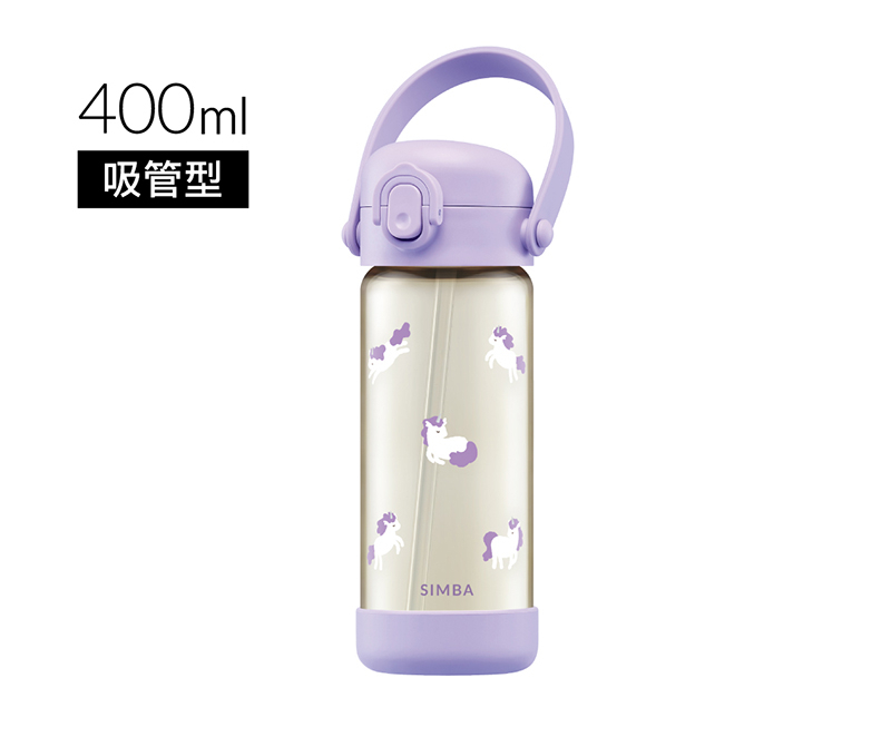 台灣 SIMBA 小獅王鉑金PPSU兒童吸管順順杯400ml-獨角獸 #VIP會員九折