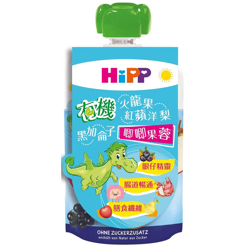 HiPP 喜寶 有機火龍果紅蘋洋梨黑加侖子唧唧果蓉 1歲起 VIP會員9折