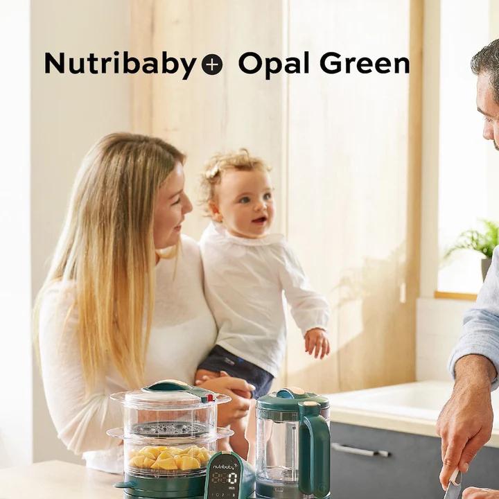 Babymoov Nutribaby(+) 6合1 蒸煮食物攪拌調理機 - 寶石綠 (贈品：Babybols 食物儲存碗 180ml x 6)
